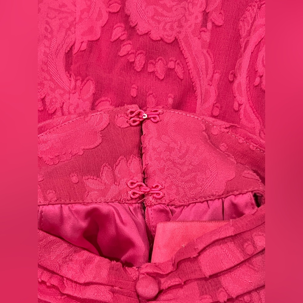 Lilly Pulitzer Kristine Halter Dress Pink Tango Tangerine Dream Jacquard size XS - Picture 13 of 16